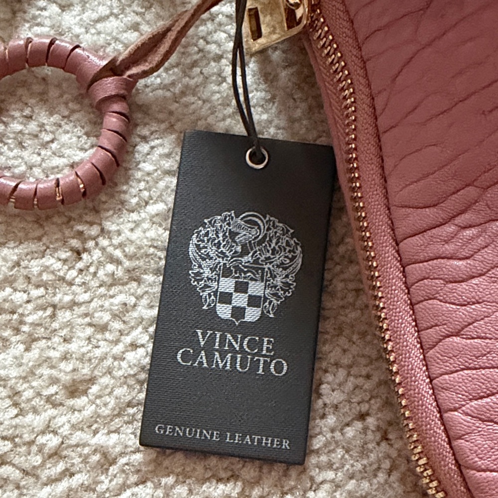 Vince Camuto Dusty Rose Leather Crossbody Bag with Gold Hardware - NWT - Picture 6 of 7
